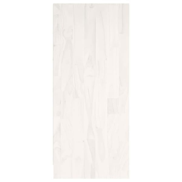 vidaXL bogreol 104x33x76 cm massivt fyrretræ hvid