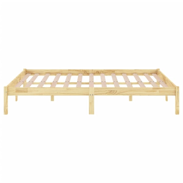 vidaXL Sengeramme heltre furu 200x200 cm