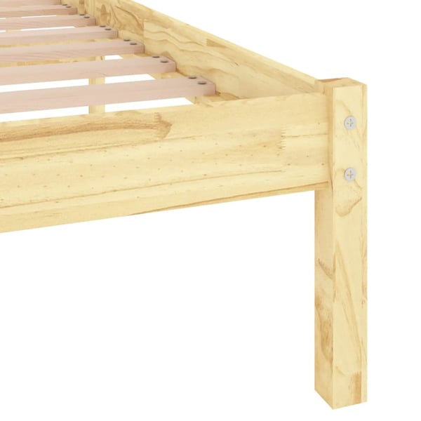 vidaXL Sengeramme heltre furu 200x200 cm