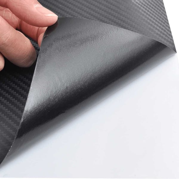 vidaXL Bilfolie 3D svart 100x150 cm