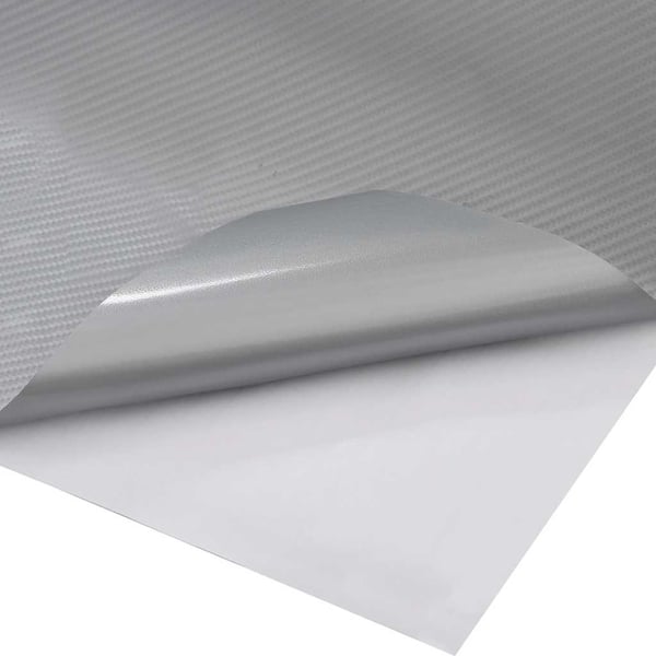 vidaXL Bilfolier 2 stk 4D sølv 100x150 cm+50x150 cm