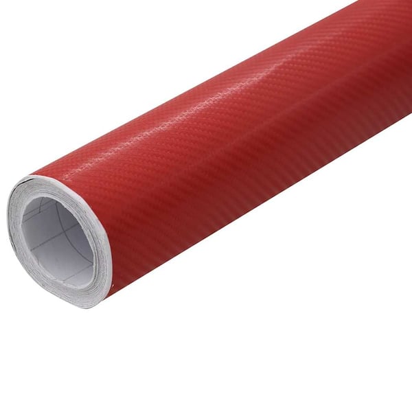 vidaXL Bilfolier 2 stk 4D rød 100x150 cm