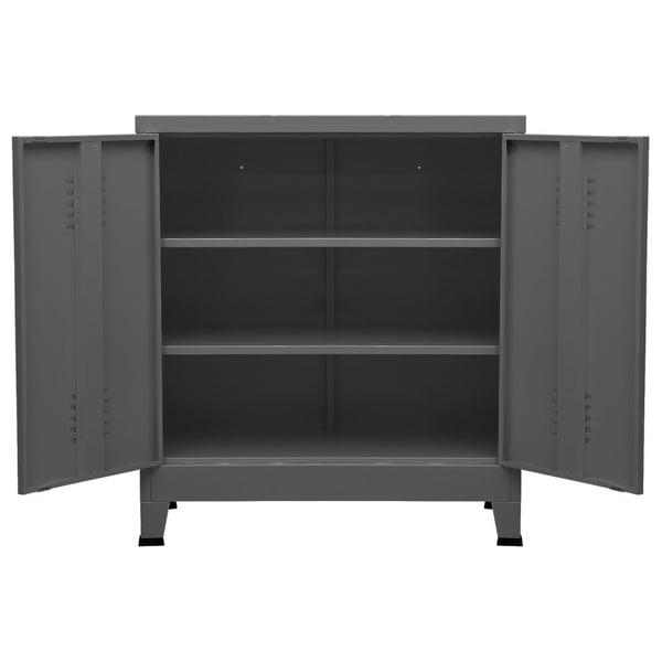 vidaXL industrielt opbevaringsskab 90x40x100 cm stål antracitgrå