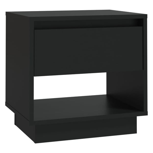 vidaXL sengebord 45x34x44 cm spånplade sort