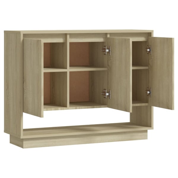 vidaXL Skjenk sonoma eik 97x31x75 cm sponplate