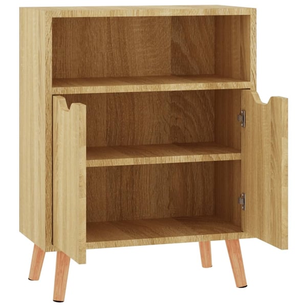 vidaXL Skjenk sonoma eik 60x30x72 cm konstruert tre