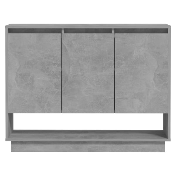 vidaXL Skjenk betonggrå 97x31x75 cm sponplate