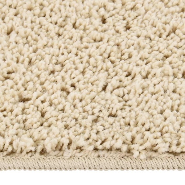 vidaXL Flossteppe kremhvit 120x170 cm sklisikkert