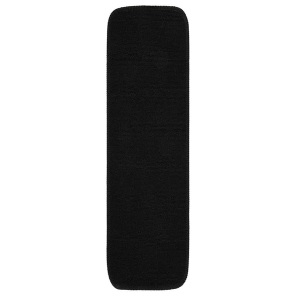 vidaXL Sklisikre trappematter 15 stk 75x20 cm svart rektangulær