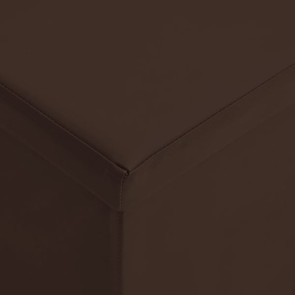 vidaXL foldbar opbevaringsbænk PVC brun