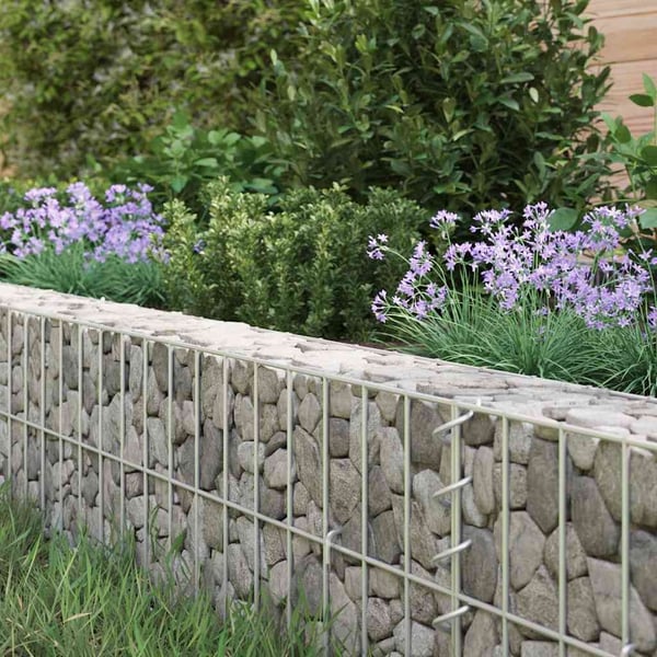 vidaXL Gabion høybed galvanisert stål 1000x100x20 cm