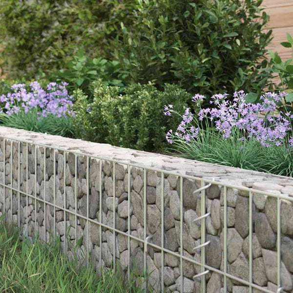 vidaXL Gabion høybed galvanisert stål 100x100x20 cm