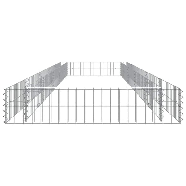 vidaXL Gabion høybed galvanisert stål 500x100x20 cm