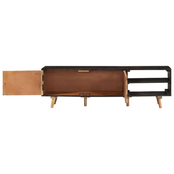 vidaXL TV-benk 140x30x45 cm grovt mangotre og heltre akasie