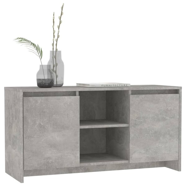 vidaXL TV-benk betonggrå 102x37,5x52,5 cm konstruert tre
