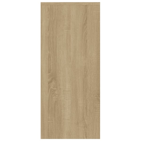 vidaXL Skjenk sonoma eik 102x33x75 cm konstruert tre