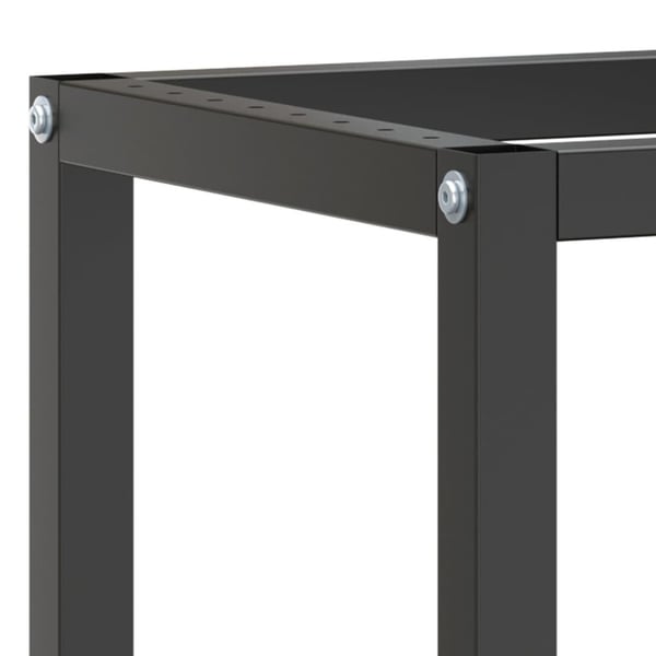 vidaXL Työpenkin runko mattamusta ja -punainen 190x50x79 cm metalli