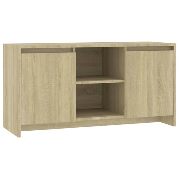 vidaXL TV-benk sonoma eik 102x37,5x52,5 cm konstruert tre