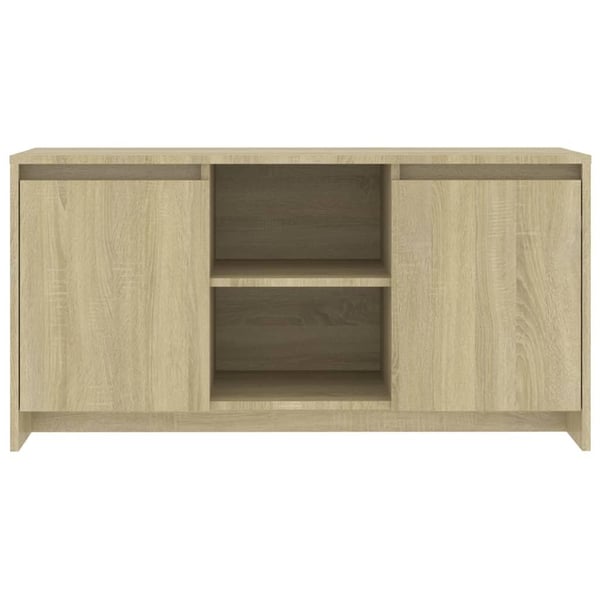vidaXL TV-benk sonoma eik 102x37,5x52,5 cm konstruert tre