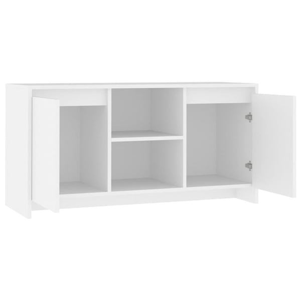 vidaXL TV-benk hvit 102x37,5x52,5 cm konstruert tre
