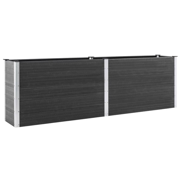 vidaXL højbed 200x100x91 cm WPC grå