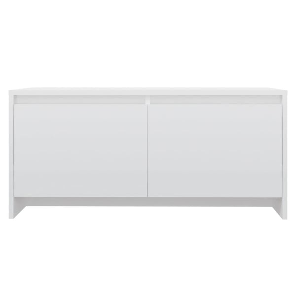 vidaXL Salongbord høyglans hvit 90x50x41,5 cm sponplate