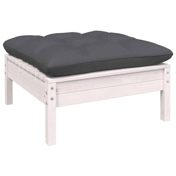 vidaXL Hagesofagruppe med puter 5 deler heltre furu