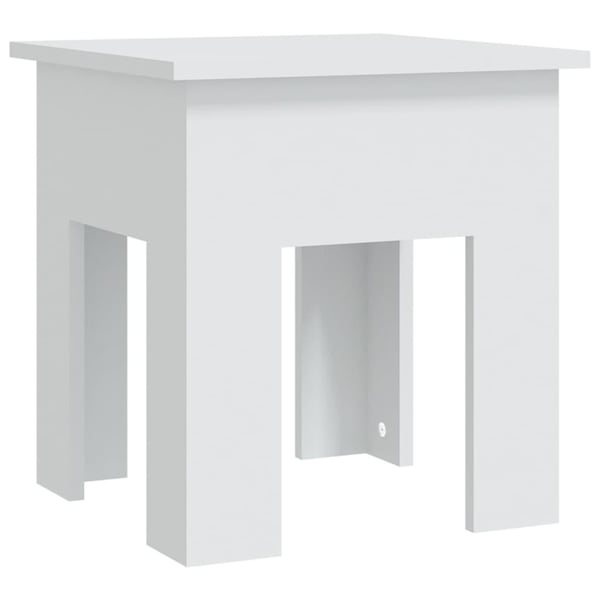 vidaXL Salongbord hvit 40x40x42 cm sponplate