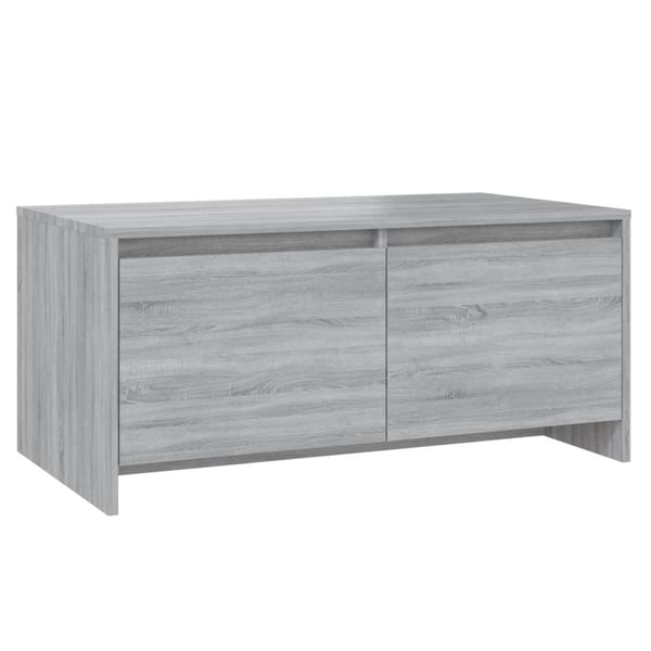 vidaXL sofabord 90x50x41,5 cm spånplade grå sonoma-eg