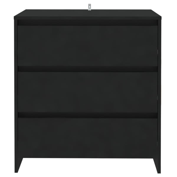 vidaXL Senkki musta 70x41x75 cm lastulevy