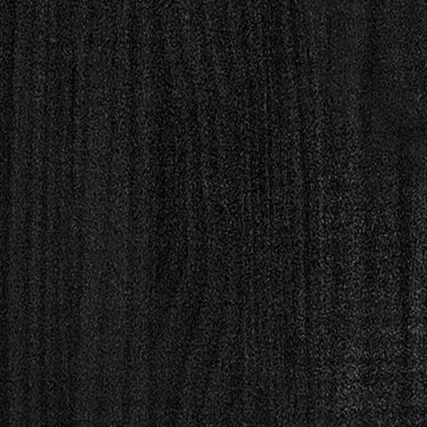 vidaXL Plantekasse svart 31x31x70 cm heltre furu