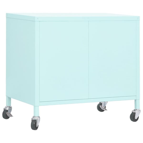 vidaXL Varastokaappi minttu 60x35x49 cm teräs