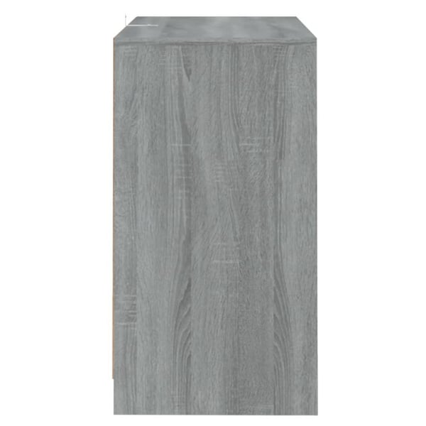 vidaXL Skjenker 2 stk grå sonoma eik 70x41x75 cm sponplate