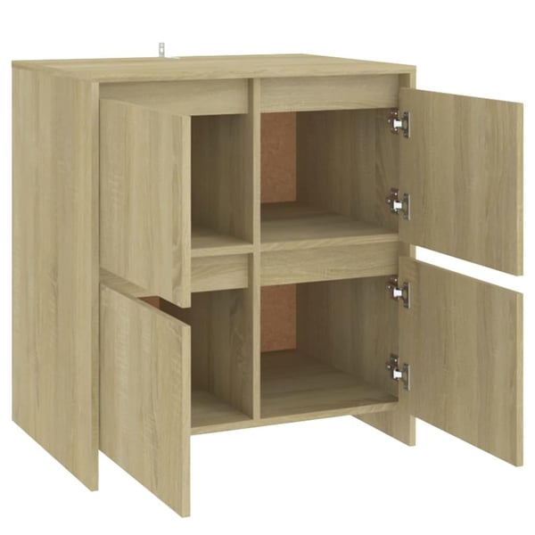 vidaXL Skjenk sonoma eik 70x41x75 cm sponplate