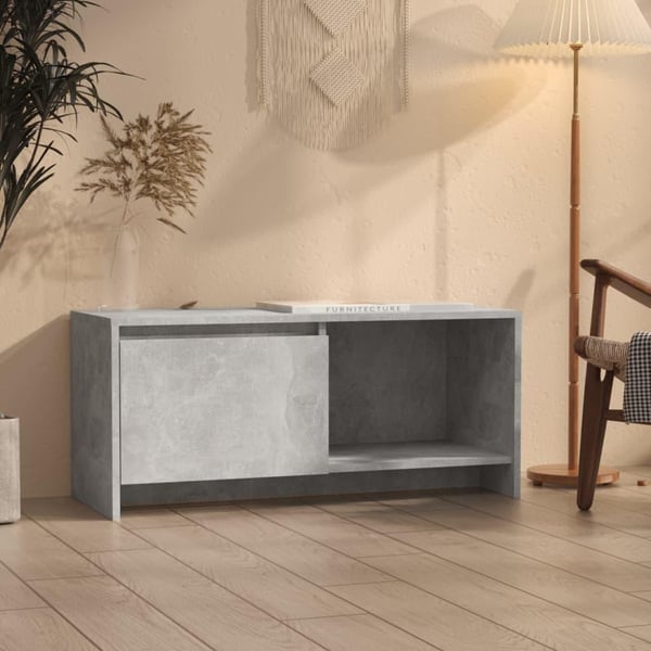 vidaXL tv-bord 90x35x40 cm spånplade betongrå