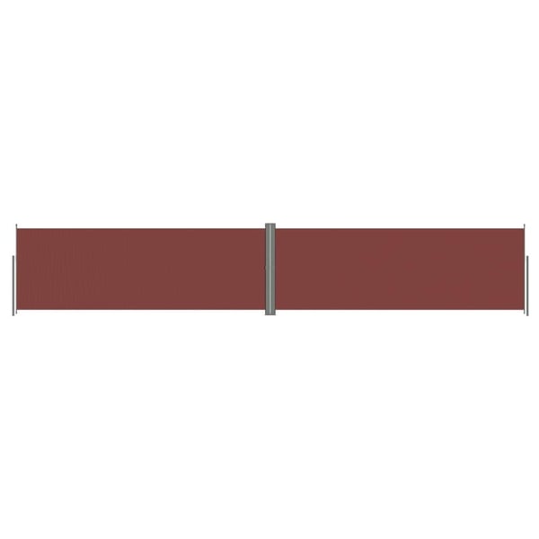 vidaXL Uttrekkbar sidemarkise 180x1000 cm brun