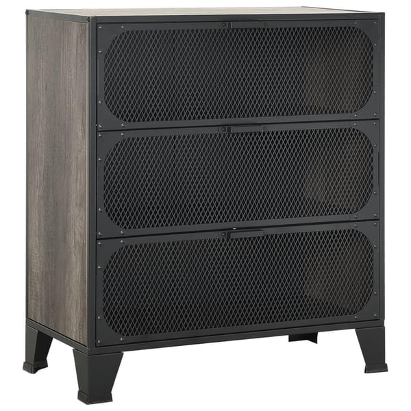 vidaXL opbevaringsskabe 2 stk. 72x36x82 cm metal og MDF grå