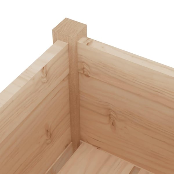 vidaXL Plantekasser 2 stk 31x31x70 cm heltre furu