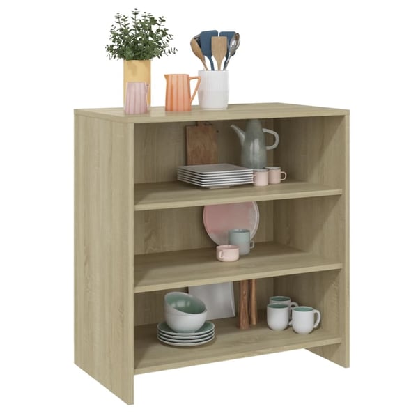 vidaXL skænk 70x40,5x75 cm spånplade sonoma-eg