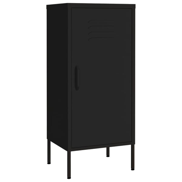 vidaXL opbevaringsskab 42,5x35x101,5 cm stål sort