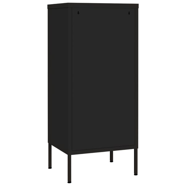 vidaXL opbevaringsskab 42,5x35x101,5 cm stål sort