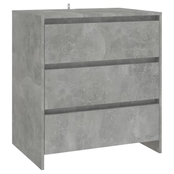 vidaXL skænk 70x41x75 cm spånplade betongrå