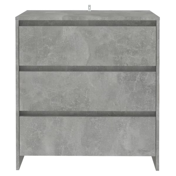 vidaXL skænk 70x41x75 cm spånplade betongrå