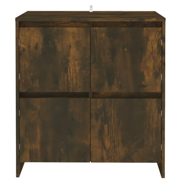 vidaXL Skjenker 2 stk røkt eik 70x41x75 cm sponplate