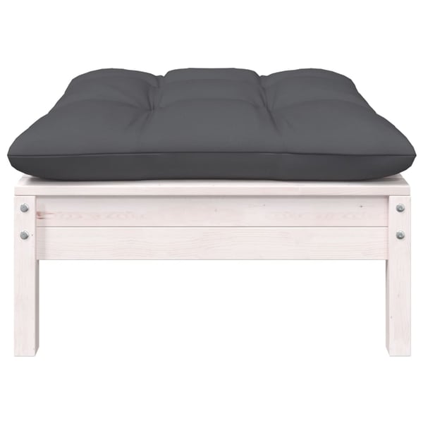 vidaXL Hagesofagruppe med puter 5 deler heltre furu