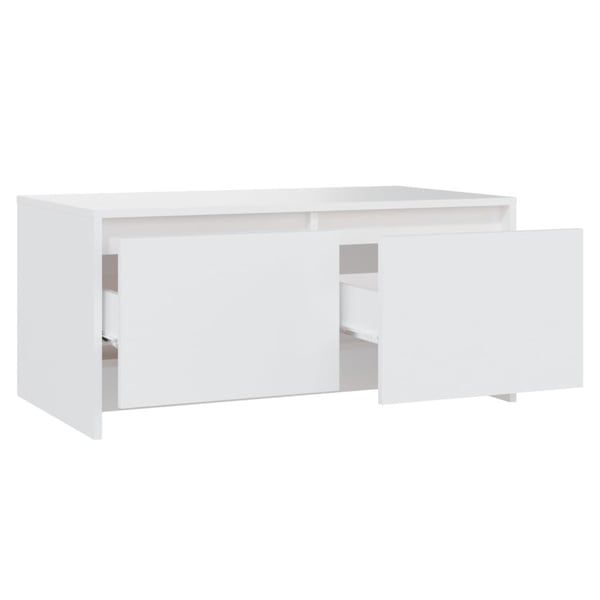 vidaXL sofabord 90x50x41,5 cm spånplade hvid
