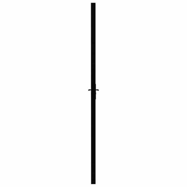 vidaXL indvendig dør 76x201,5 cm sikkerhedsglas og aluminium sort