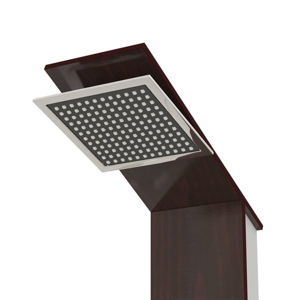 vidaXL Dusjpanel glass brun