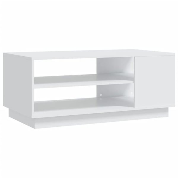 vidaXL Salongbord hvit 102x55x43 cm sponplate