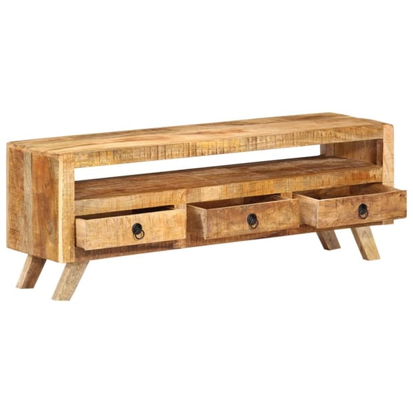 vidaXL TV-benk 110x30x40 cm heltre mango